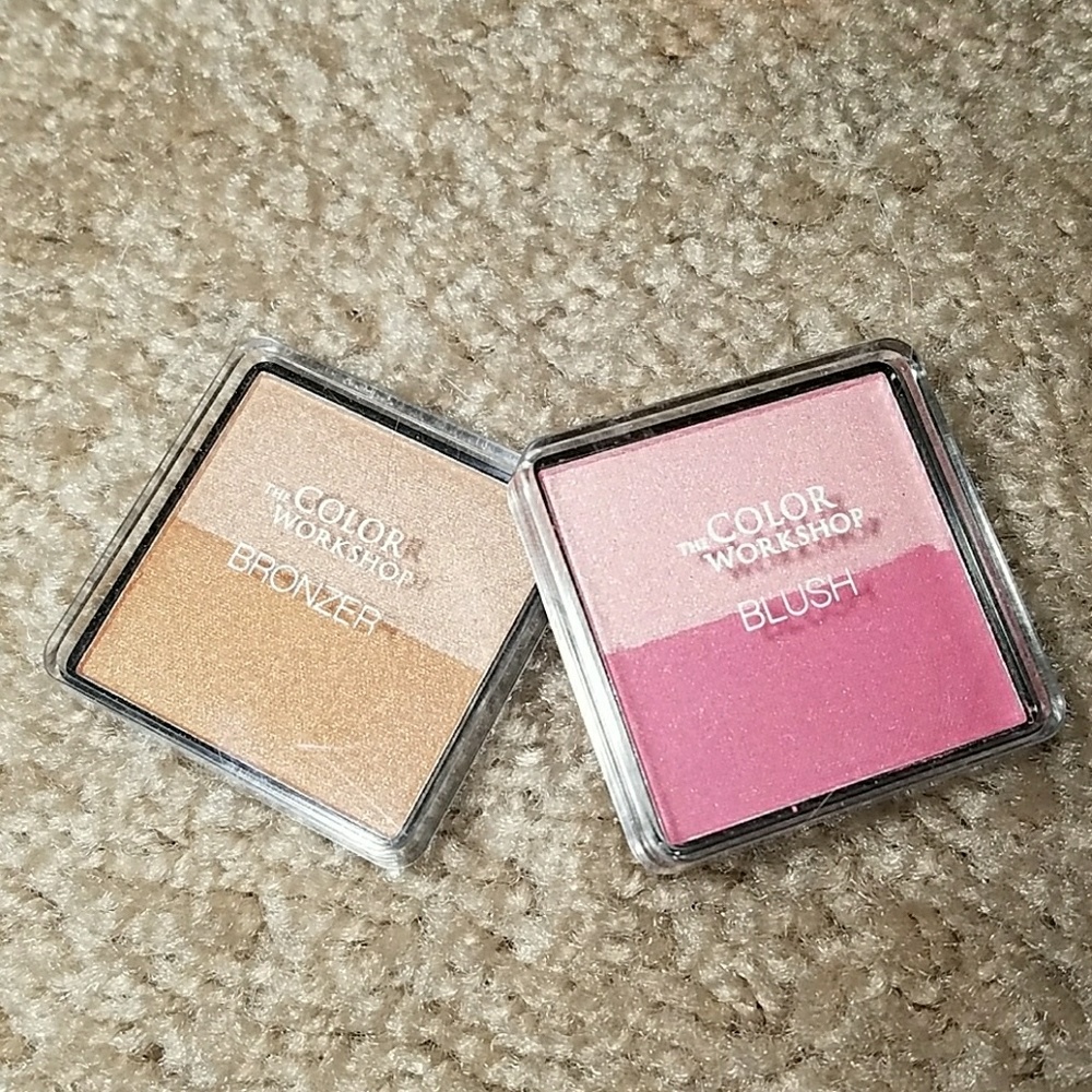 Duo bronzer and blush mini palettes